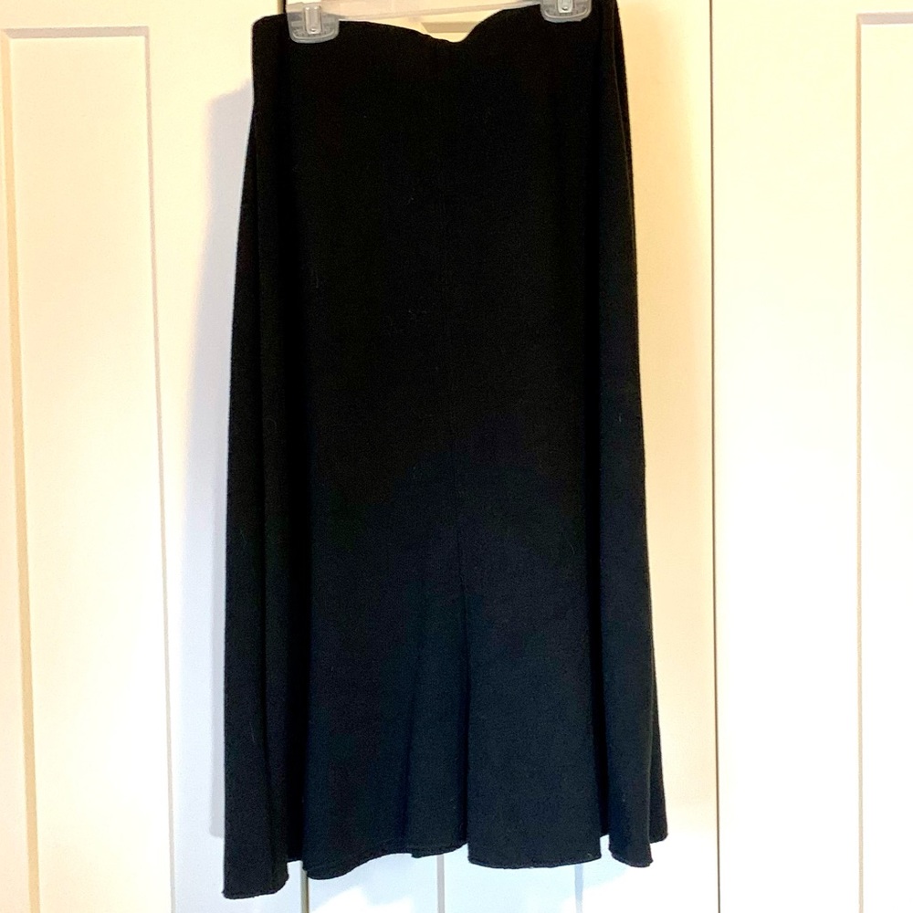 Zara A stretchy knit black maxi skirt S